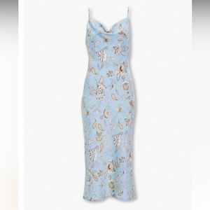 Forever 21 Large Paisley Print Slip Dress